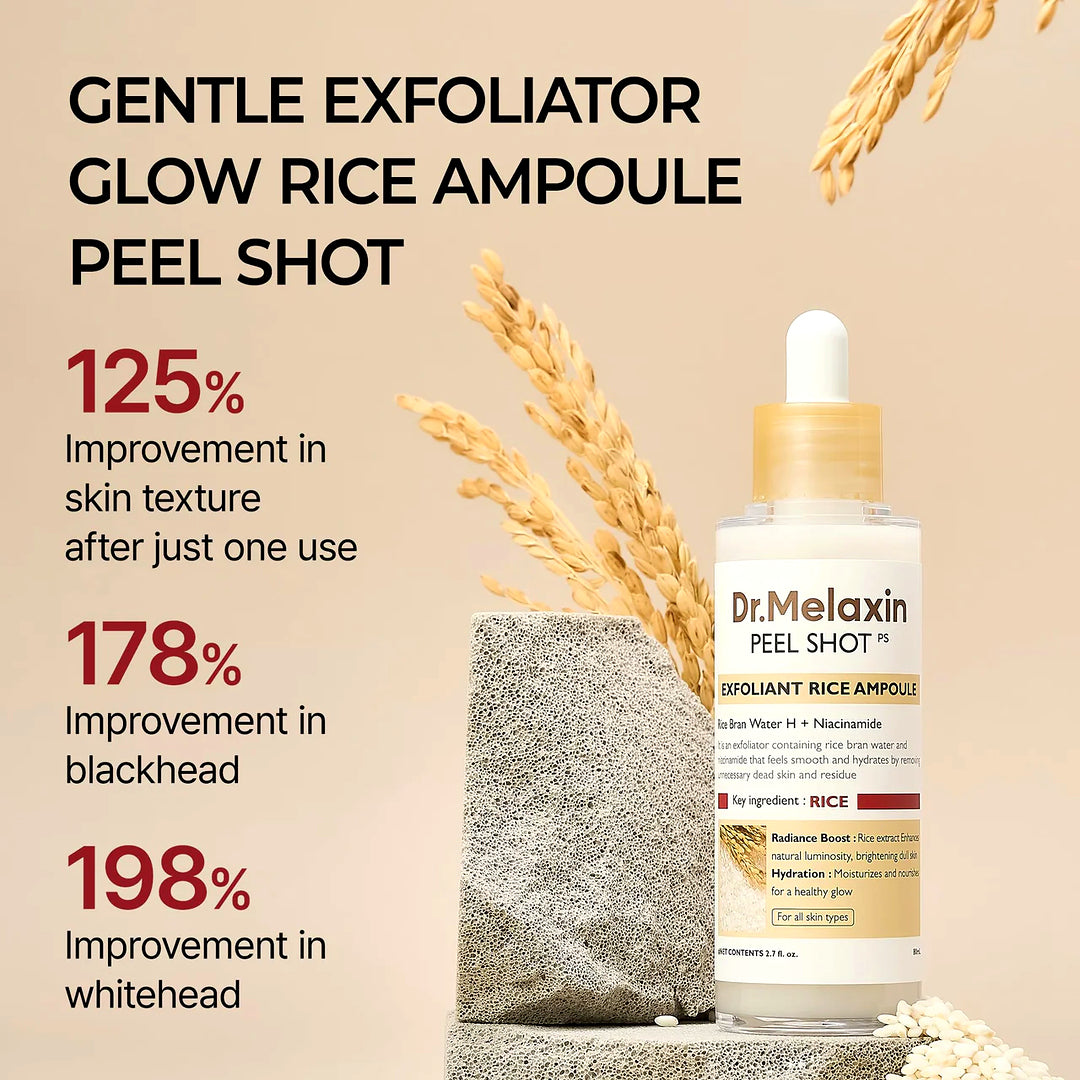Dr. Melaxin Peel Shot Exfoliant White Rice Ampoule 80ml