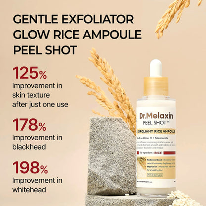 Dr. Melaxin Peel Shot Exfoliant White Rice Ampoule 80ml