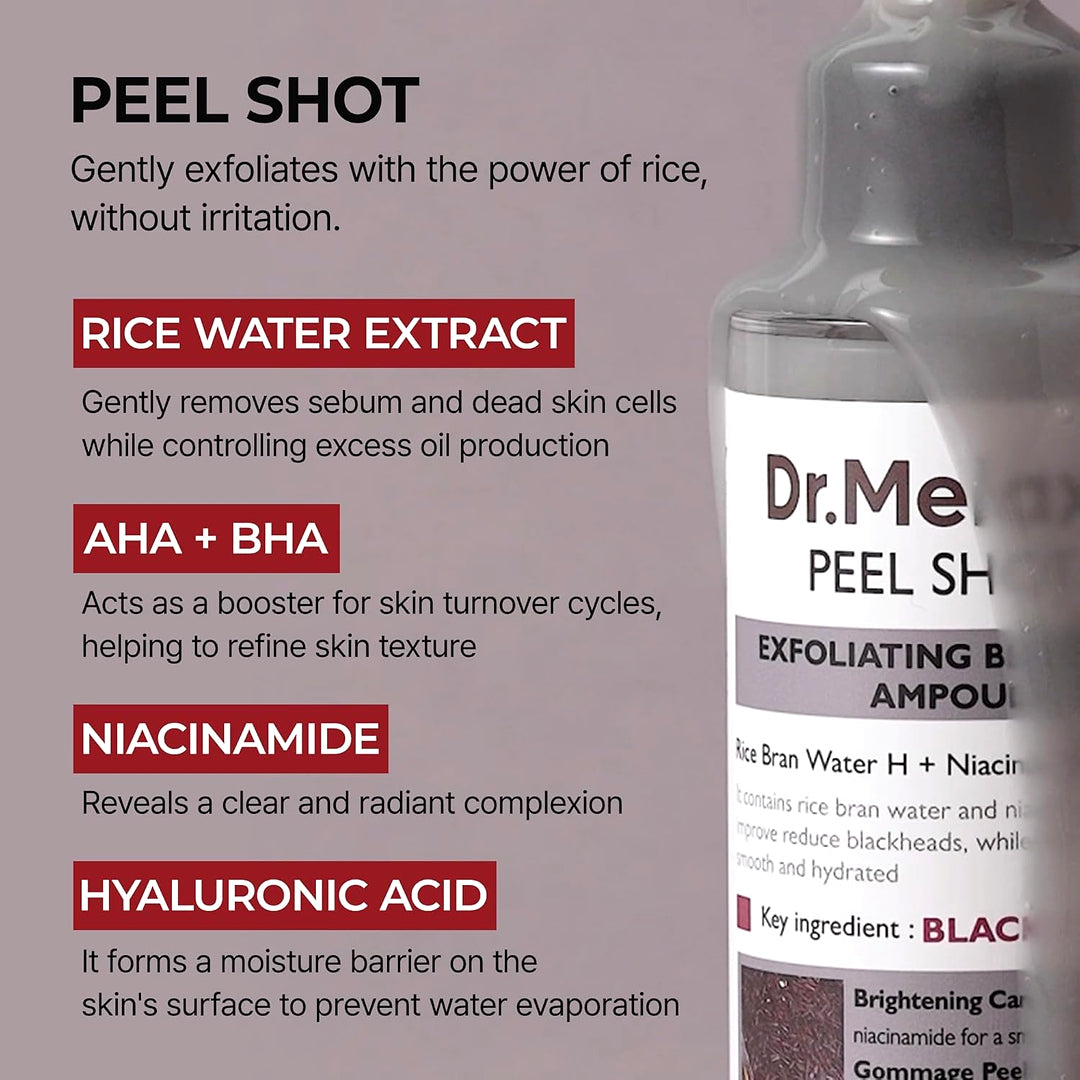 Dr. Melaxin Peel Shot Exfoliant Black Rice Ampoule 80ml