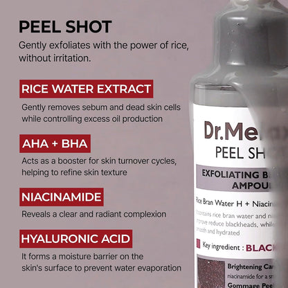 Dr. Melaxin Peel Shot Exfoliant Black Rice Ampoule 80ml