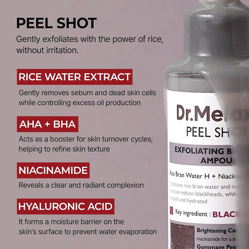 Dr. Melaxin Peel Shot Exfoliant Black Rice Ampoule 80ml