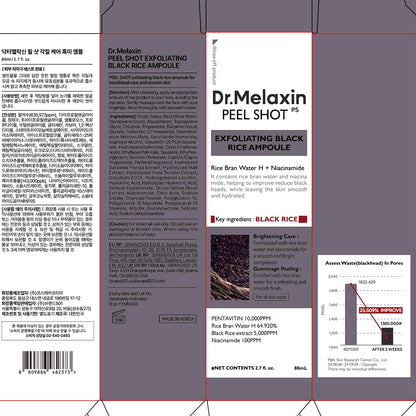 Dr. Melaxin Peel Shot Exfoliant Black Rice Ampoule 80ml
