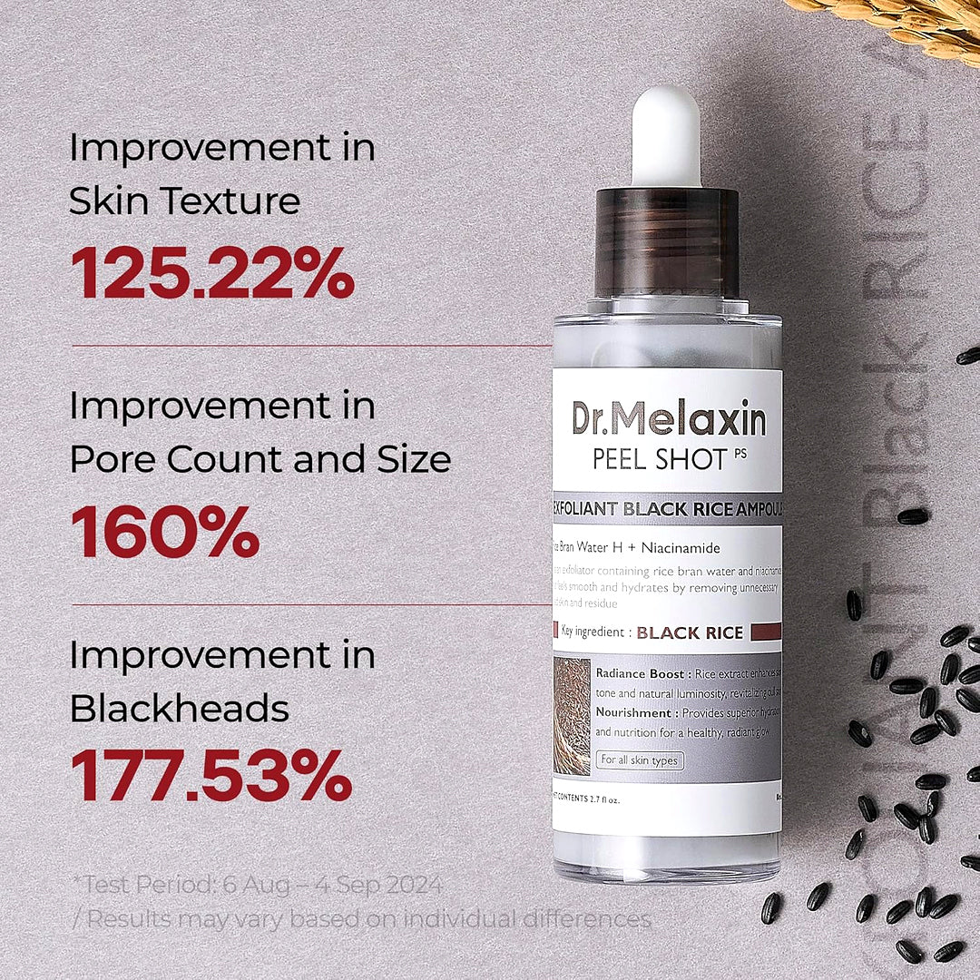 Dr. Melaxin Peel Shot Exfoliant Black Rice Ampoule 80ml