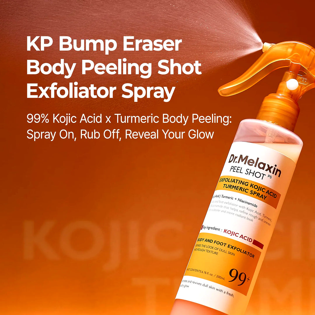 Dr. Melaxin Peel Shot Body Keratin Care Kojic Acid & Turmeric Exfoliating Spray 200ml