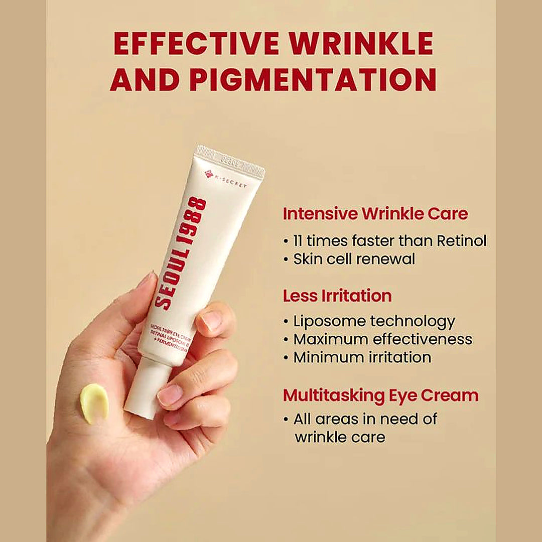 K-Secret Seoul 1988 Eye Cream — Retinal Liposome 4% + Fermented Bean 30ml