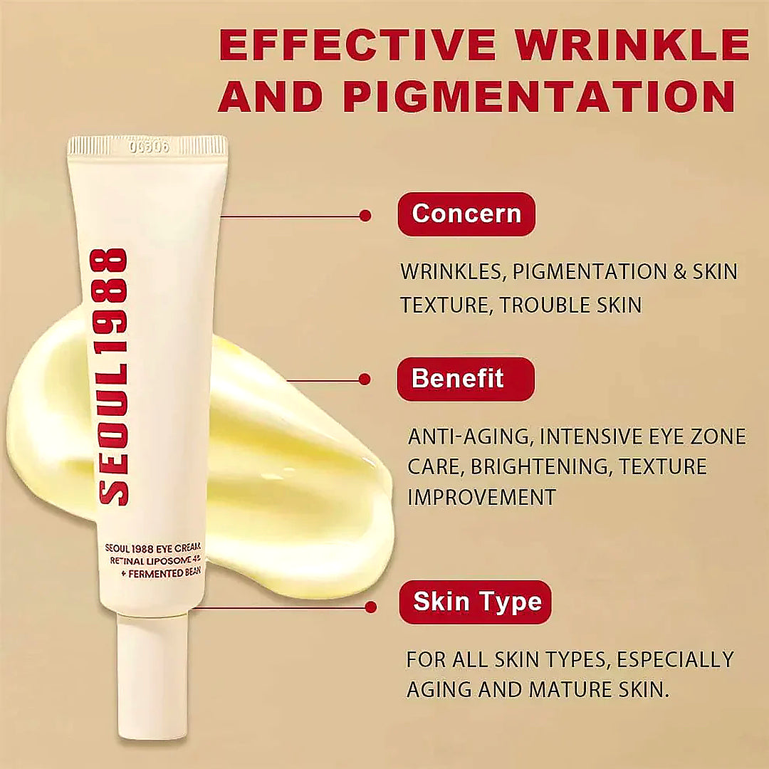 K-Secret Seoul 1988 Eye Cream — Retinal Liposome 4% + Fermented Bean 30ml
